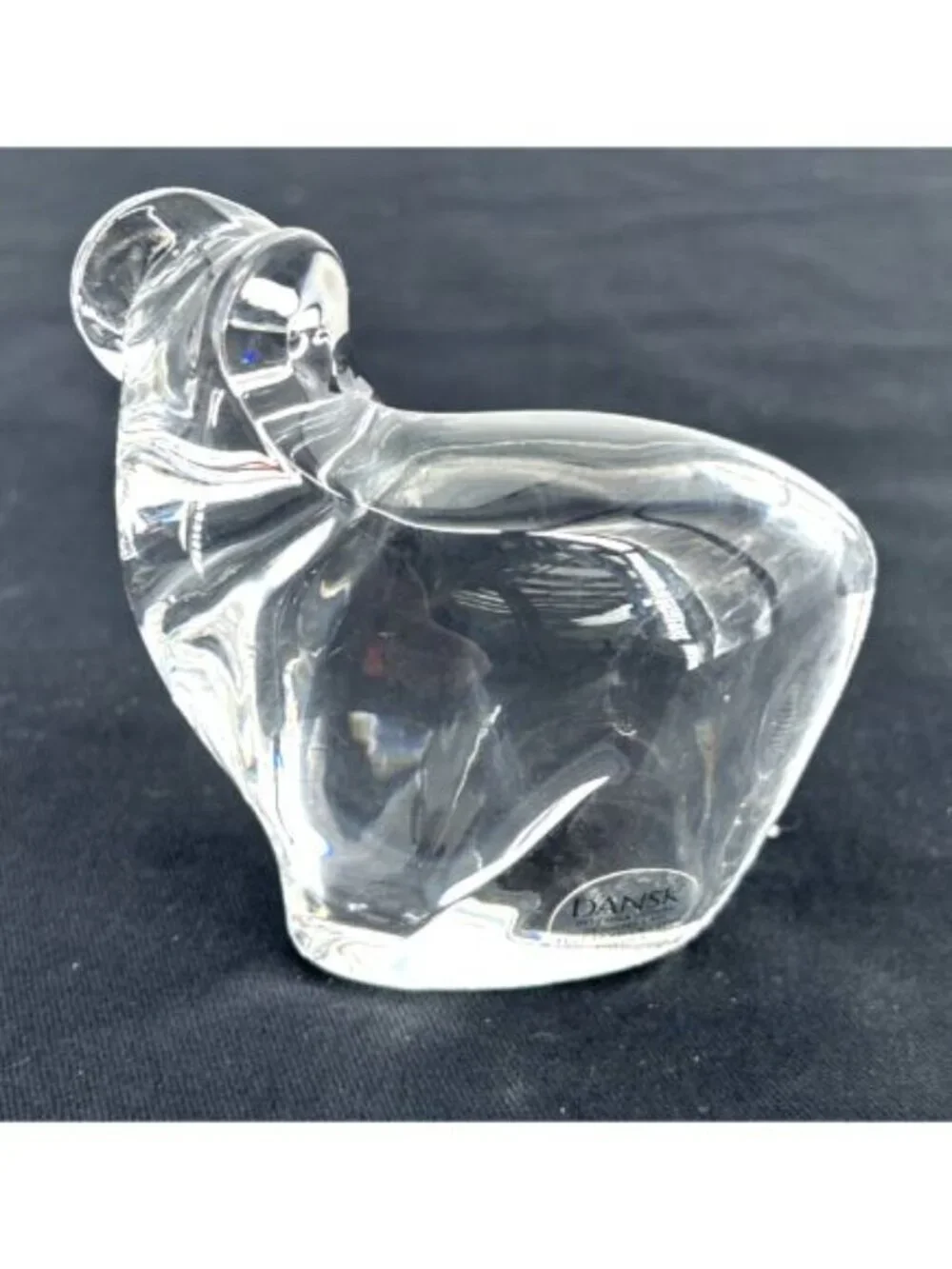 Dansk Ram Figurine Lead Crystal Austria Clear 3.75